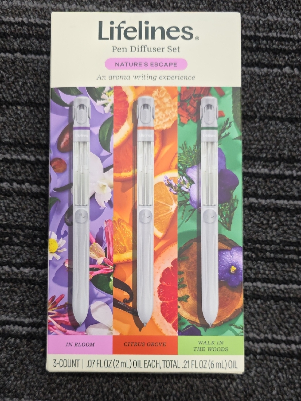 NIB  Lifelines Pen Diffuser Set - White (3-Pack)